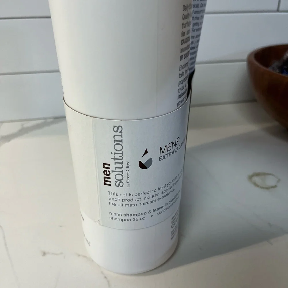 Great Clips Men‎ Solutions Shampoo And Conditioner Set 32 fl oz New